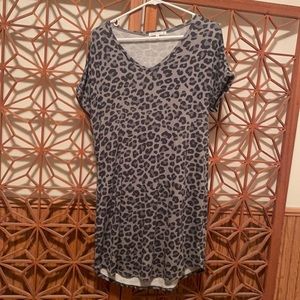 Long leopard or cheetah dress/tee